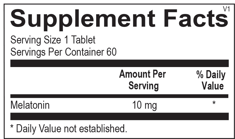 Melatonin 10 mg (60 tablets) - Vitalized
