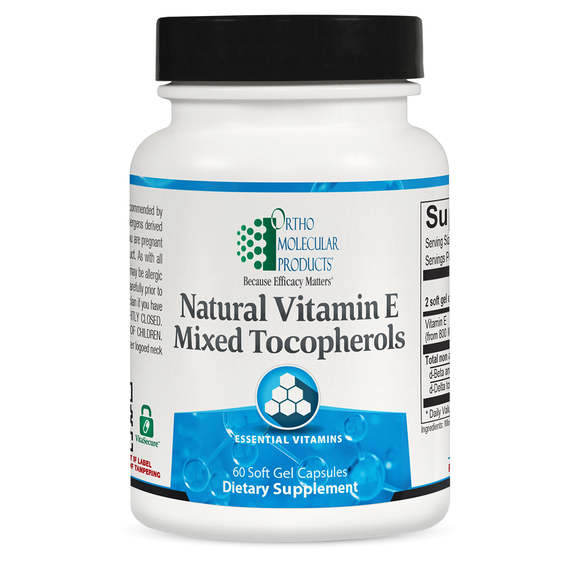 Natural Vitamin E Mixed Tocopherols (60 capsules) - Vitalized 