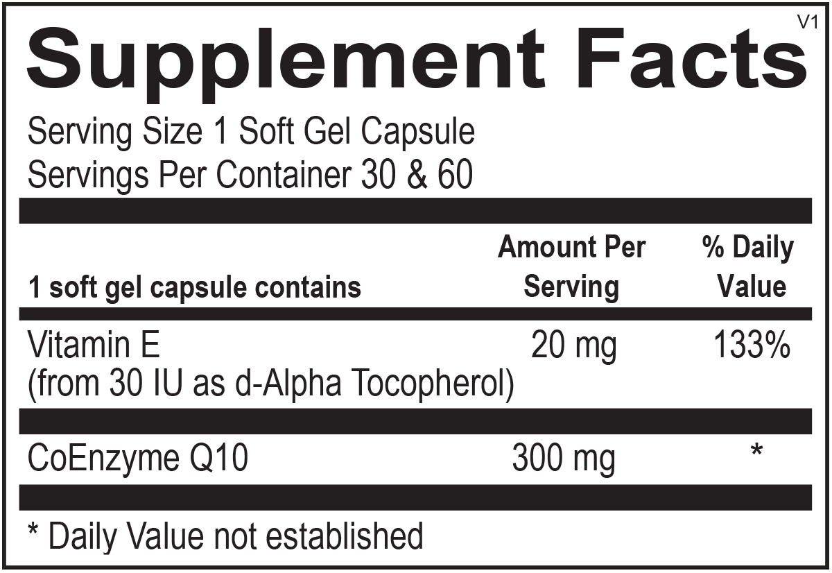CoQ-10 300 MG (30 capsules) - Vitalized 