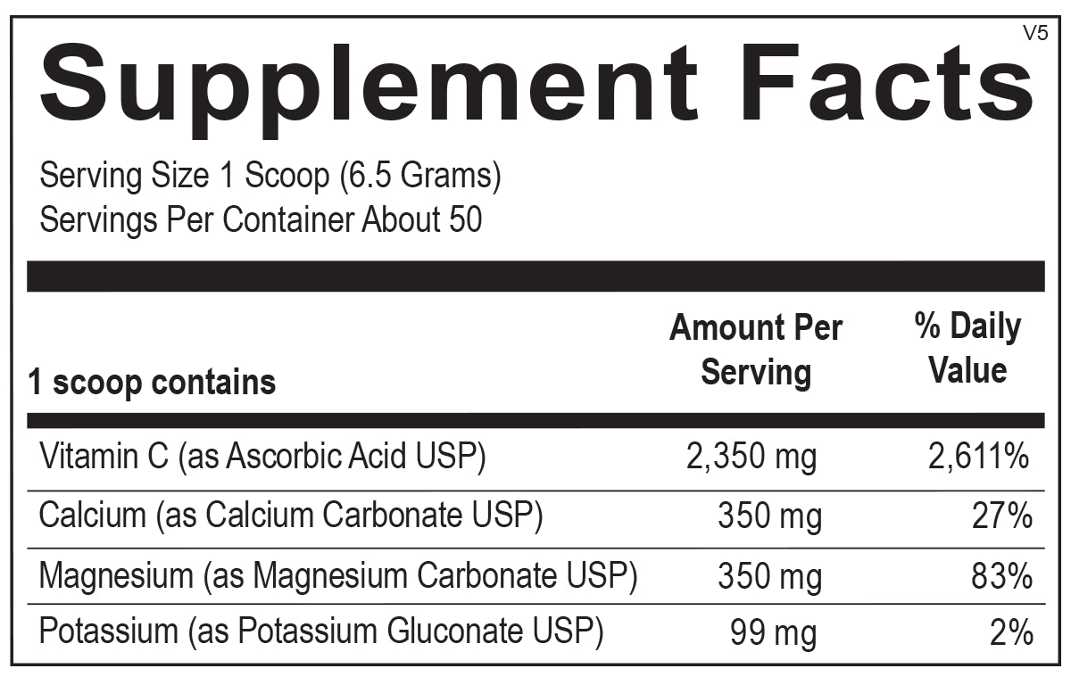 Buffered Lemon C Powder (50 servings) - Vitalized 