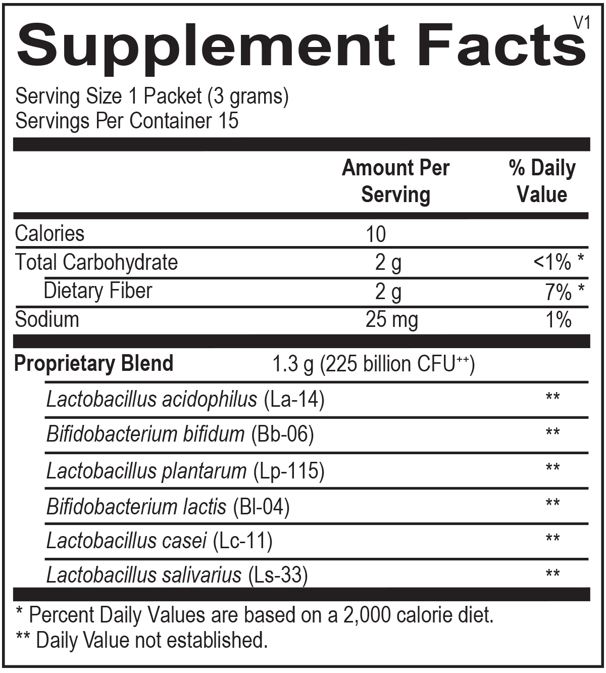 Probiotic 225 (15 servings) - Vitalized 