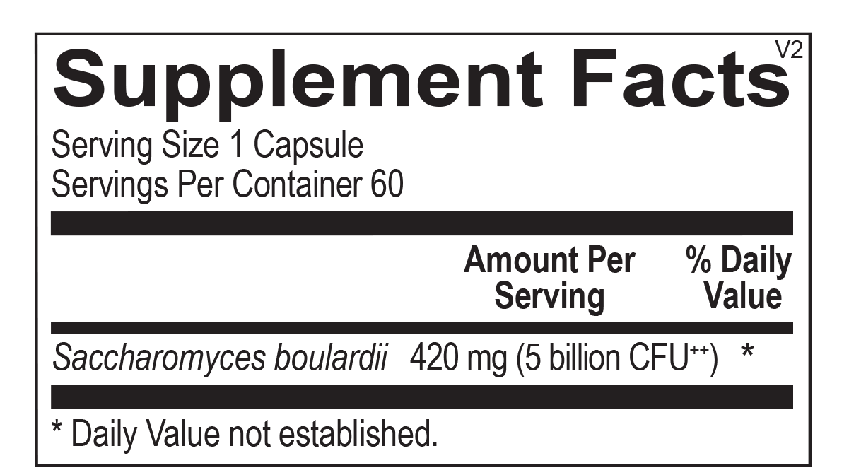 Saccharomyces boulardii (60 capsules) - Vitalized 