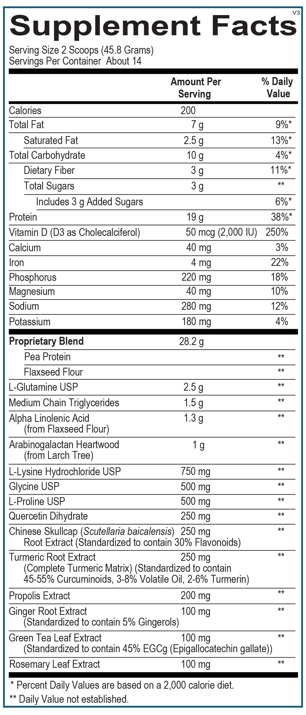 InflammaCORE® Vanilla Chai with Pea Protein (14 servings) - Vitalized 