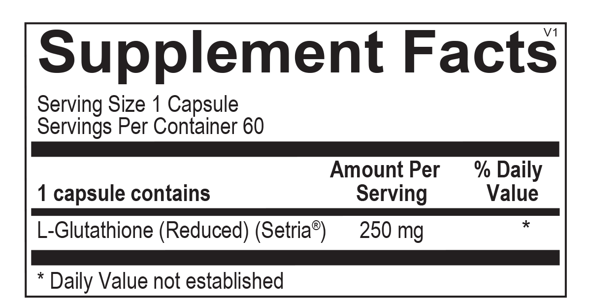L-Glutathione (60 capsules) - Vitalized 